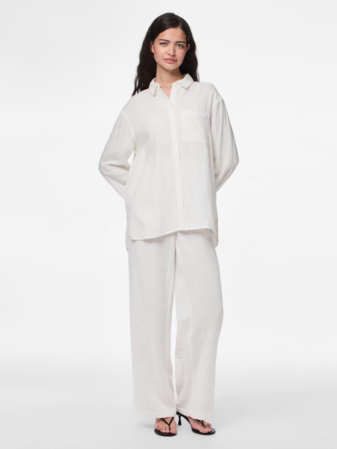 PCSASTINA Shirt - Cloud Dancer - VERO MODA & VILA Bergvik
